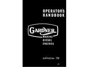 Gardner Marine Diesel Engines Instruction Book