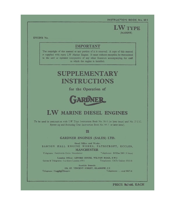 Supplementary LW Marine Instructions